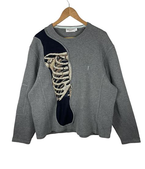 ysl skeleton sweater|YSL sweatsuit.